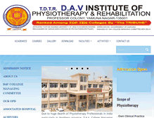 Tablet Screenshot of davphysiotherapy.org